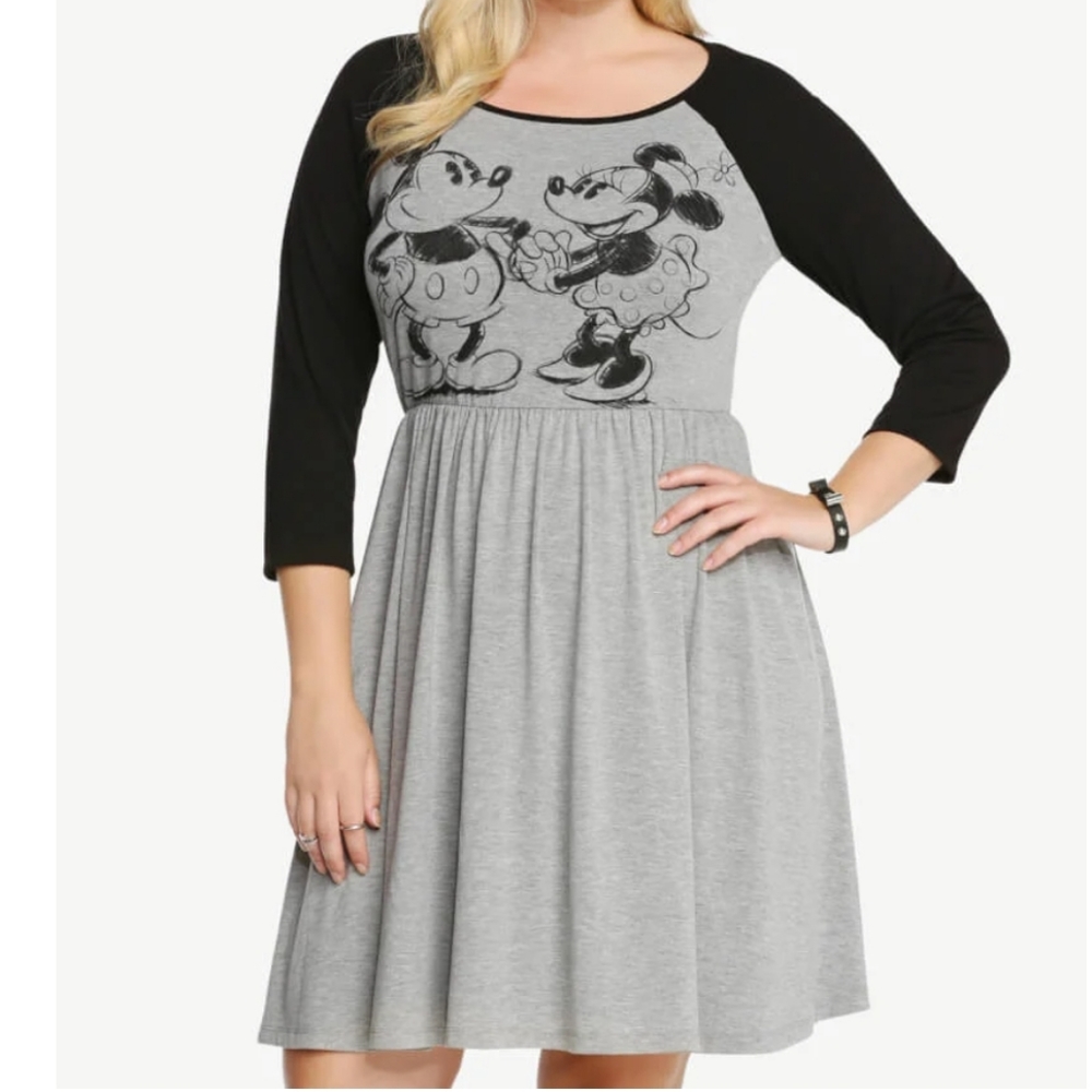 Torrid Disney Mickey and Minnie skater dress size 1